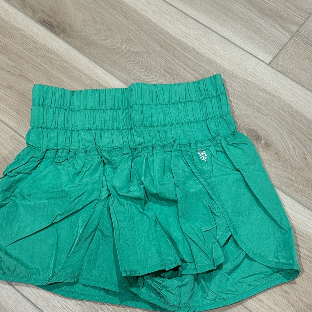 Kelly Green Free People Movement Shorts
